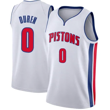 Swingman White Jalen Duren Men's Detroit Pistons Nike Jersey - Association Edition