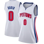 Swingman White Jalen Duren Women's Detroit Pistons Nike Jersey - Association Edition