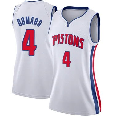Swingman White Joe Dumars Women's Detroit Pistons Nike Jersey - Association Edition