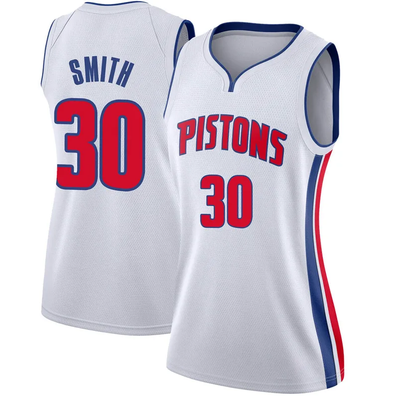 Swingman White Joe Smith Women's Detroit Pistons Nike Jersey - Association Edition