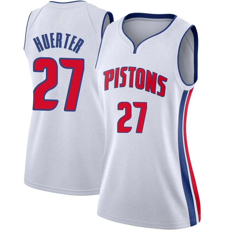 Swingman White Kevin Huerter Women's Detroit Pistons Nike Jersey - Association Edition