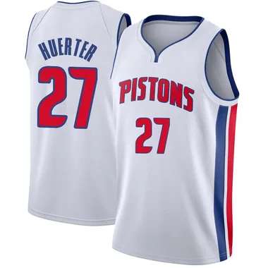 Swingman White Kevin Huerter Youth Detroit Pistons Nike Jersey - Association Edition