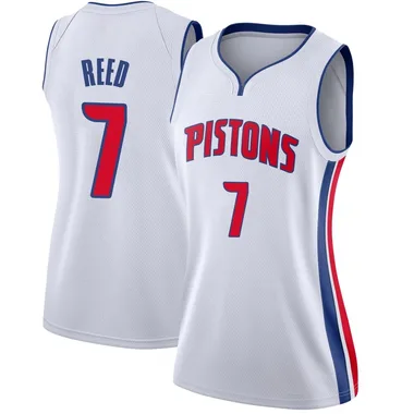 Swingman White Paul Reed Women's Detroit Pistons Nike Jersey - Association Edition