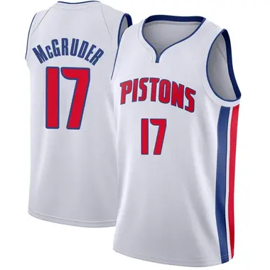Swingman White Rodney McGruder Men's Detroit Pistons Nike Jersey - Association Edition