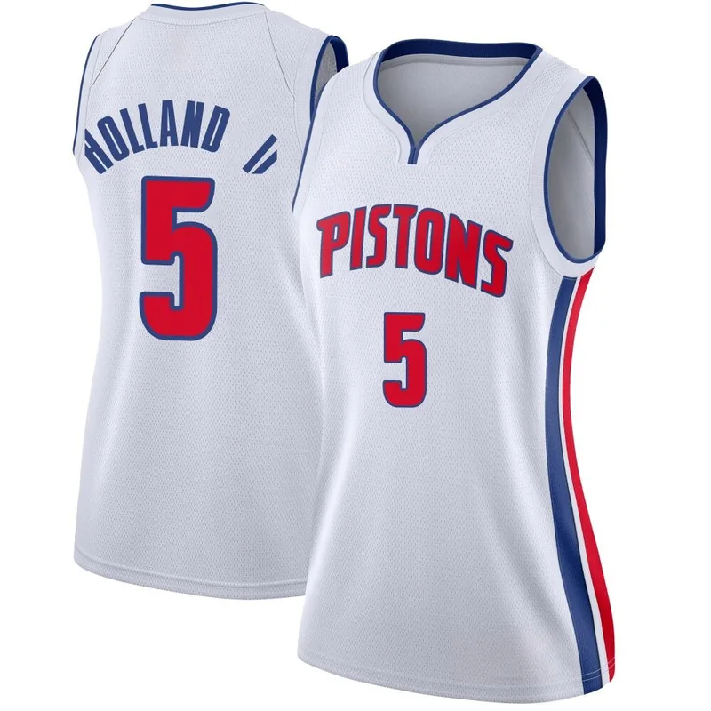 Swingman White Ronald Holland II Women's Detroit Pistons Nike Jersey - Association Edition