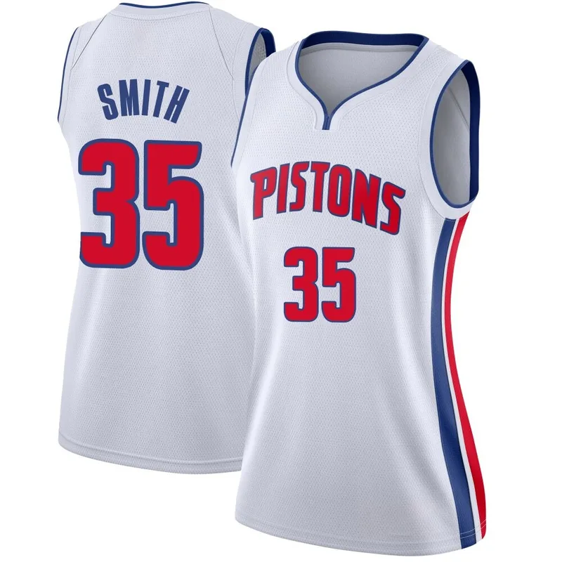 Swingman White Tolu Smith Women's Detroit Pistons Nike Jersey - Association Edition