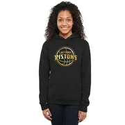 Gold Women's Detroit Pistons Collection Ladies Pullover Hoodie - Black