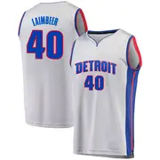 Gray Bill Laimbeer Youth Detroit Pistons Fanatics Branded Fast Break Alternate Jersey - Statement Edition